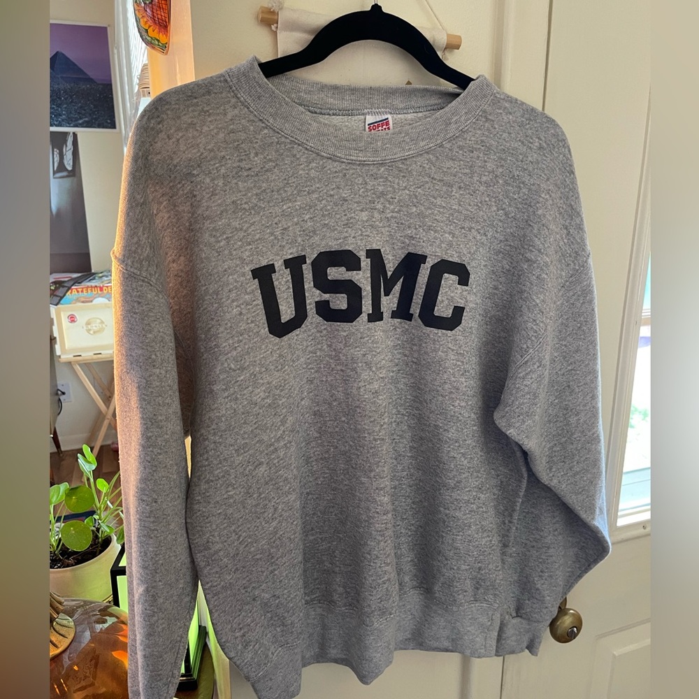 USMC Gray Crewneck